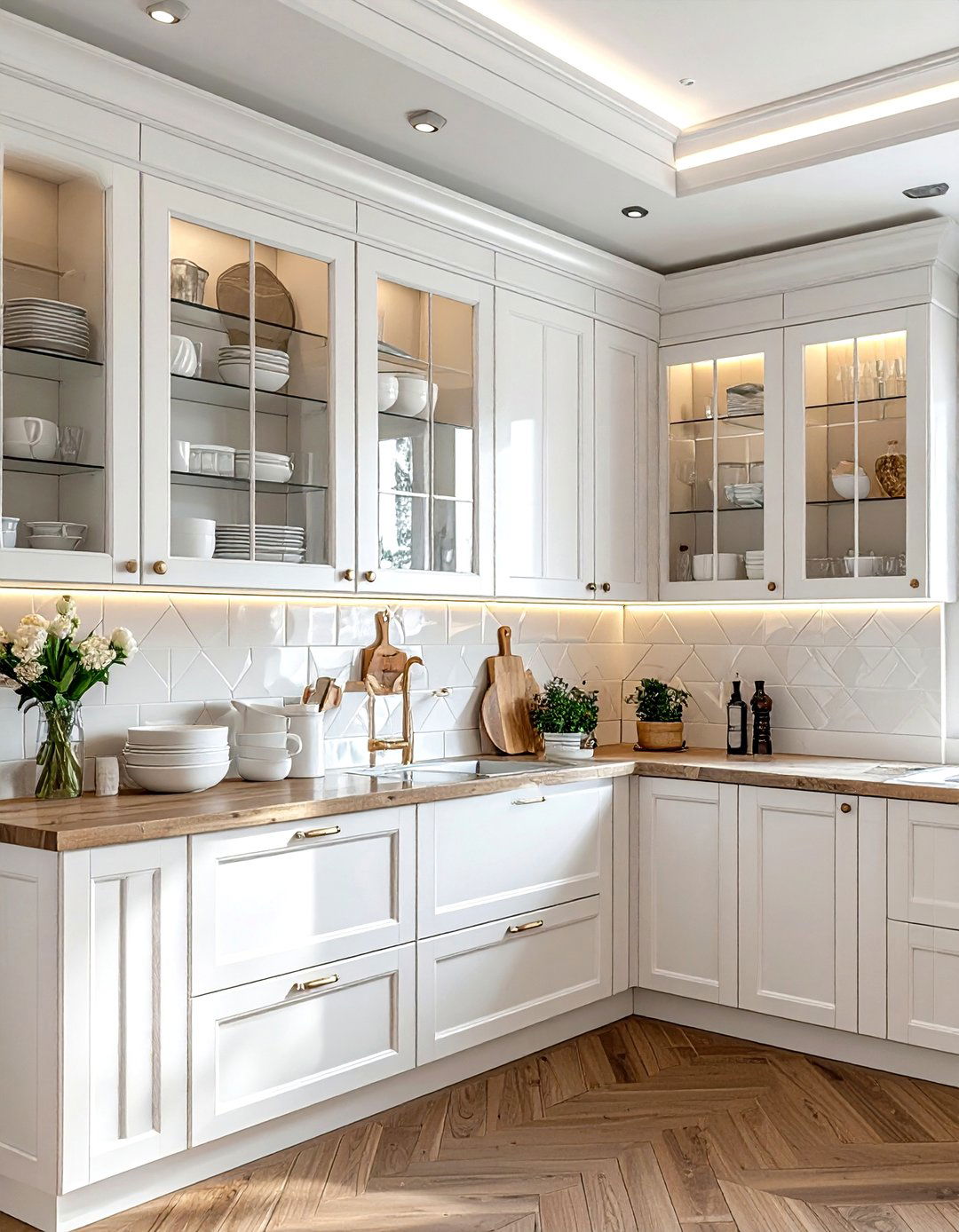 Glass Front Cabinets - 30 ultimate kitchen ideas