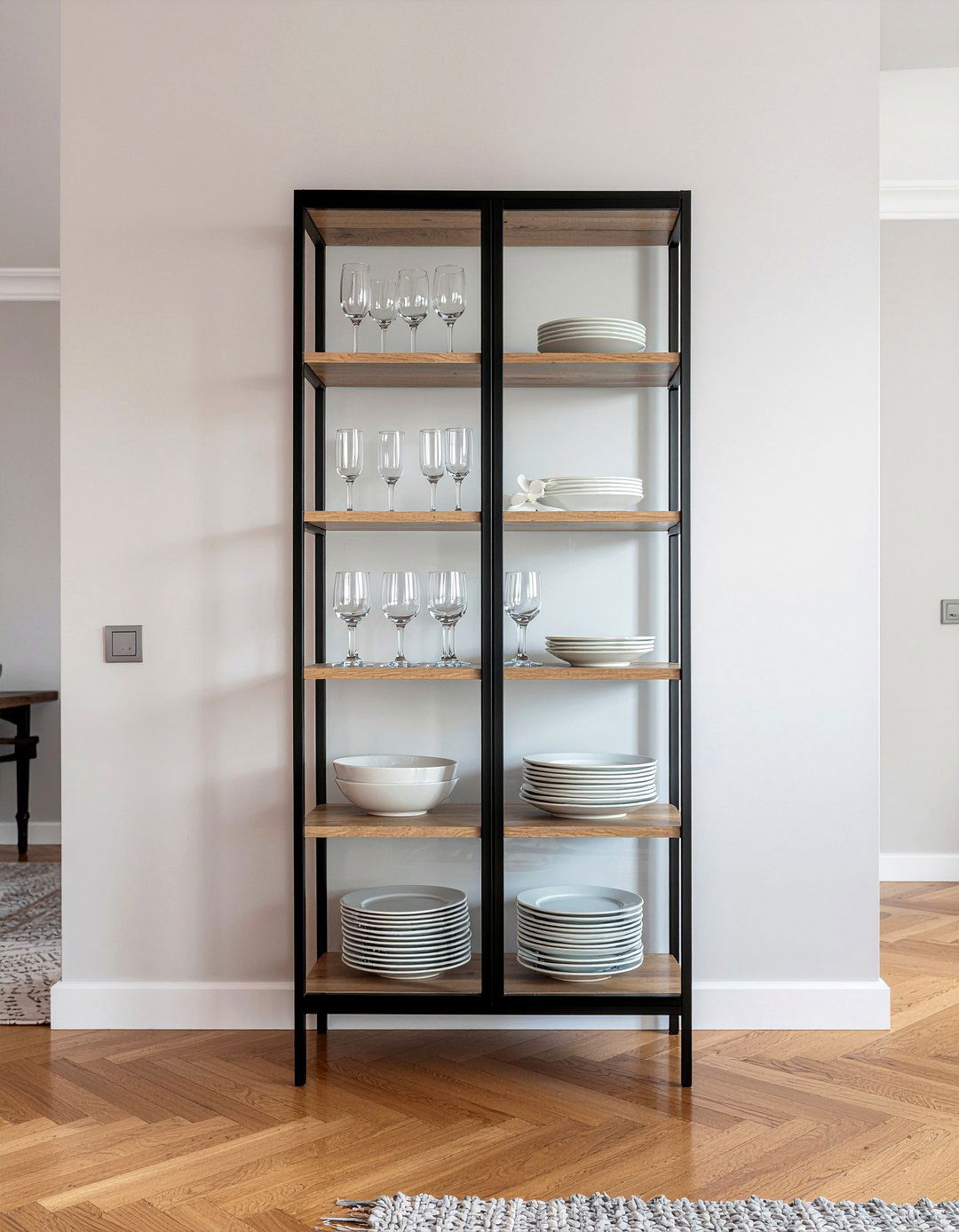 Glass Front China Cabinet - 30 dining room storage cabinet ideas