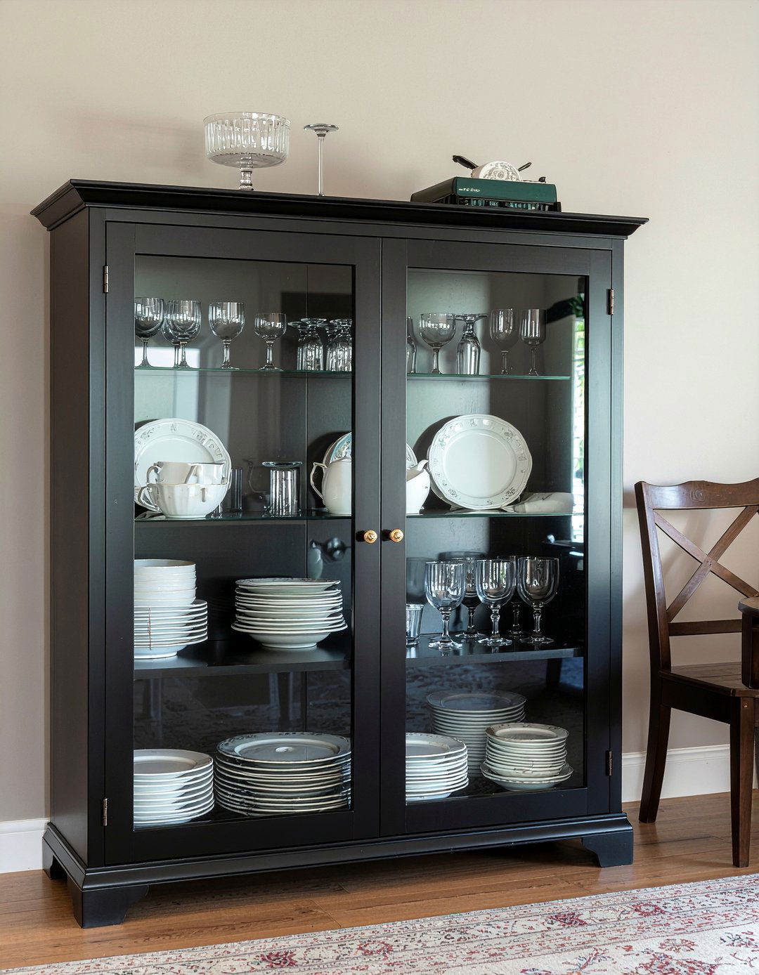 Glass Front China Cabinet - 30 dining room checklist ideas