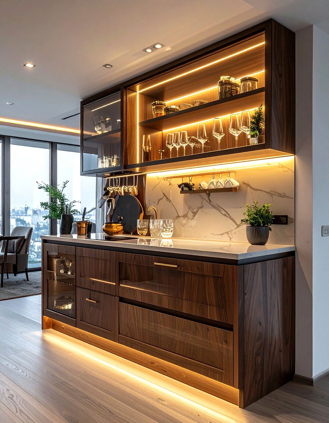 Glass Front Corner Kitchen Cabinet - 30 corner cabinet kitchen ideas