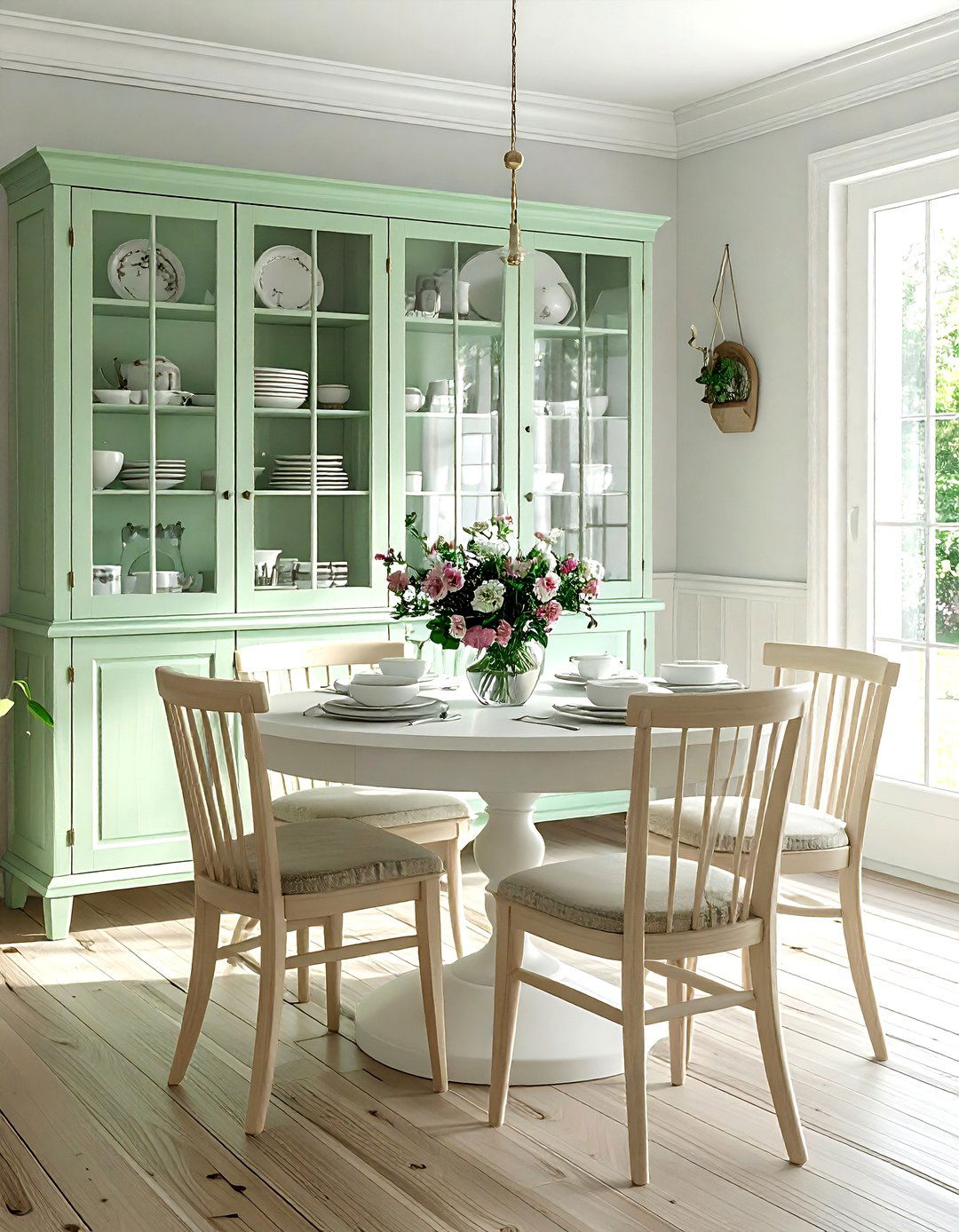 Glass Front Hutch - 30 dining room storage solutions