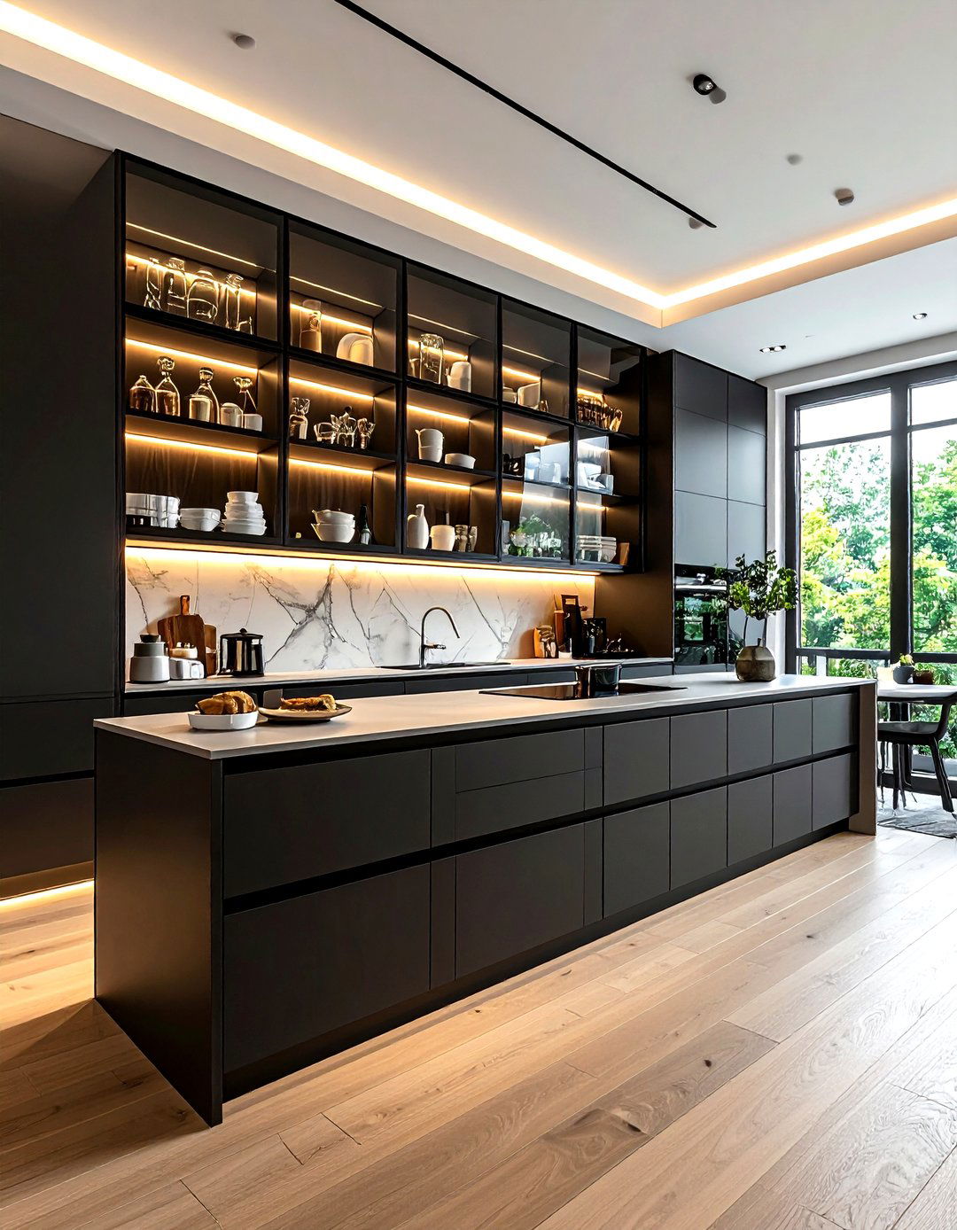 Glass Front Kitchen Cabinets - 30 German kitchen ideas