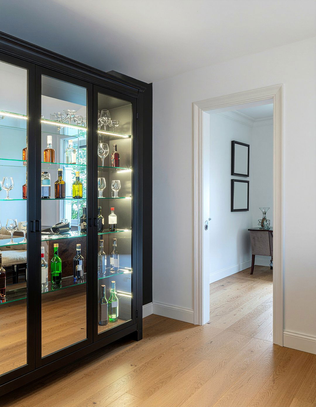 Glass Front Liquor Cabinet - 30 dining room liquor cabinet ideas