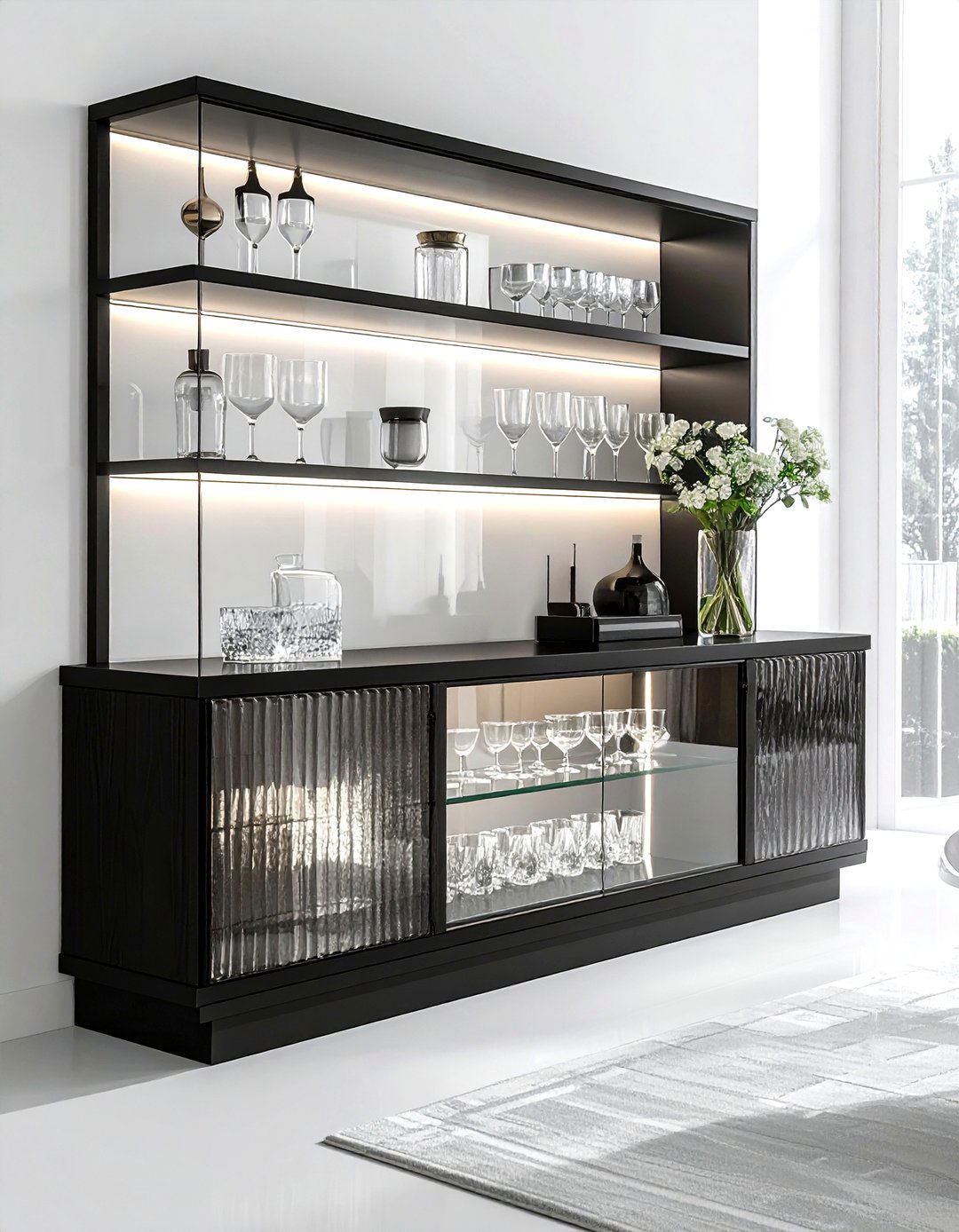 Glass Front Sideboard - 30 dining room sideboard ideas
