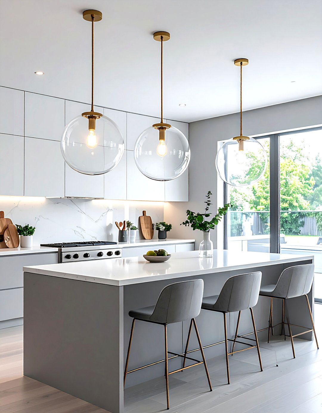 Glass Globe Kitchen Light - 30 pendant light kitchen ideas