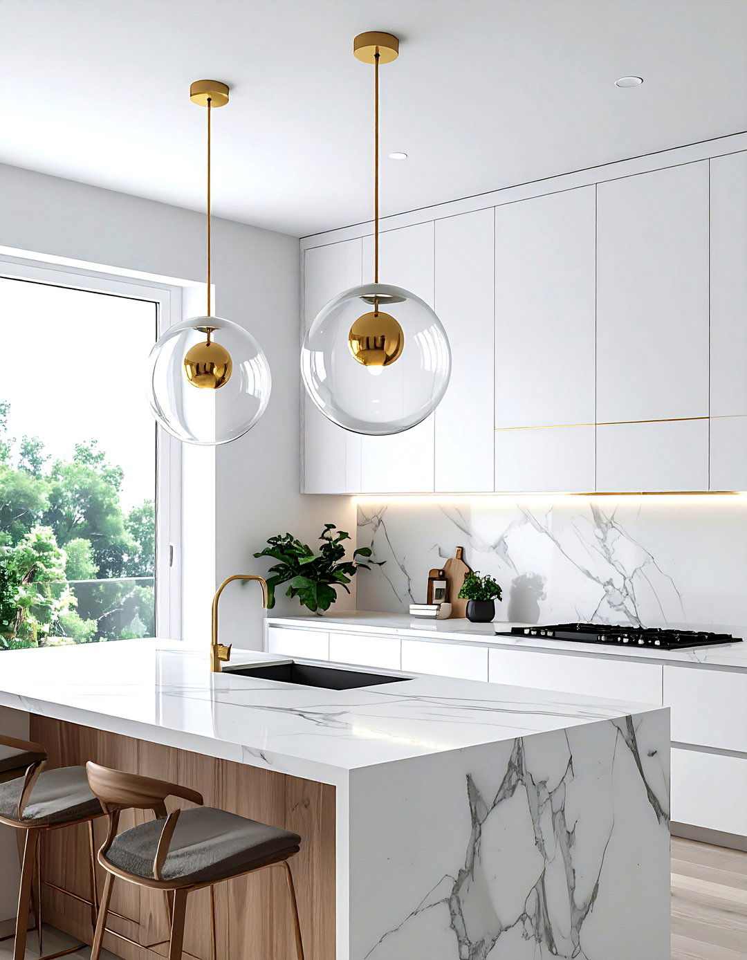 Glass Globe Pendant - 30 modern lamp ideas