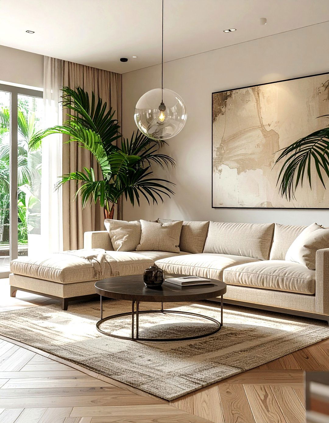 Glass Globe Sconce - 30 living room wall lights