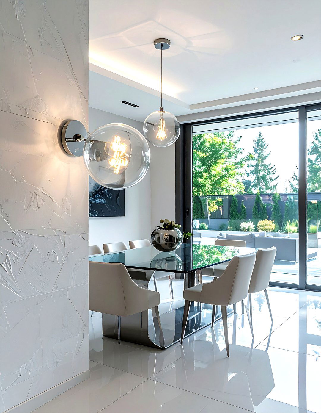 Glass Globe Wall Sconce - 30 wall sconce dining room ideas