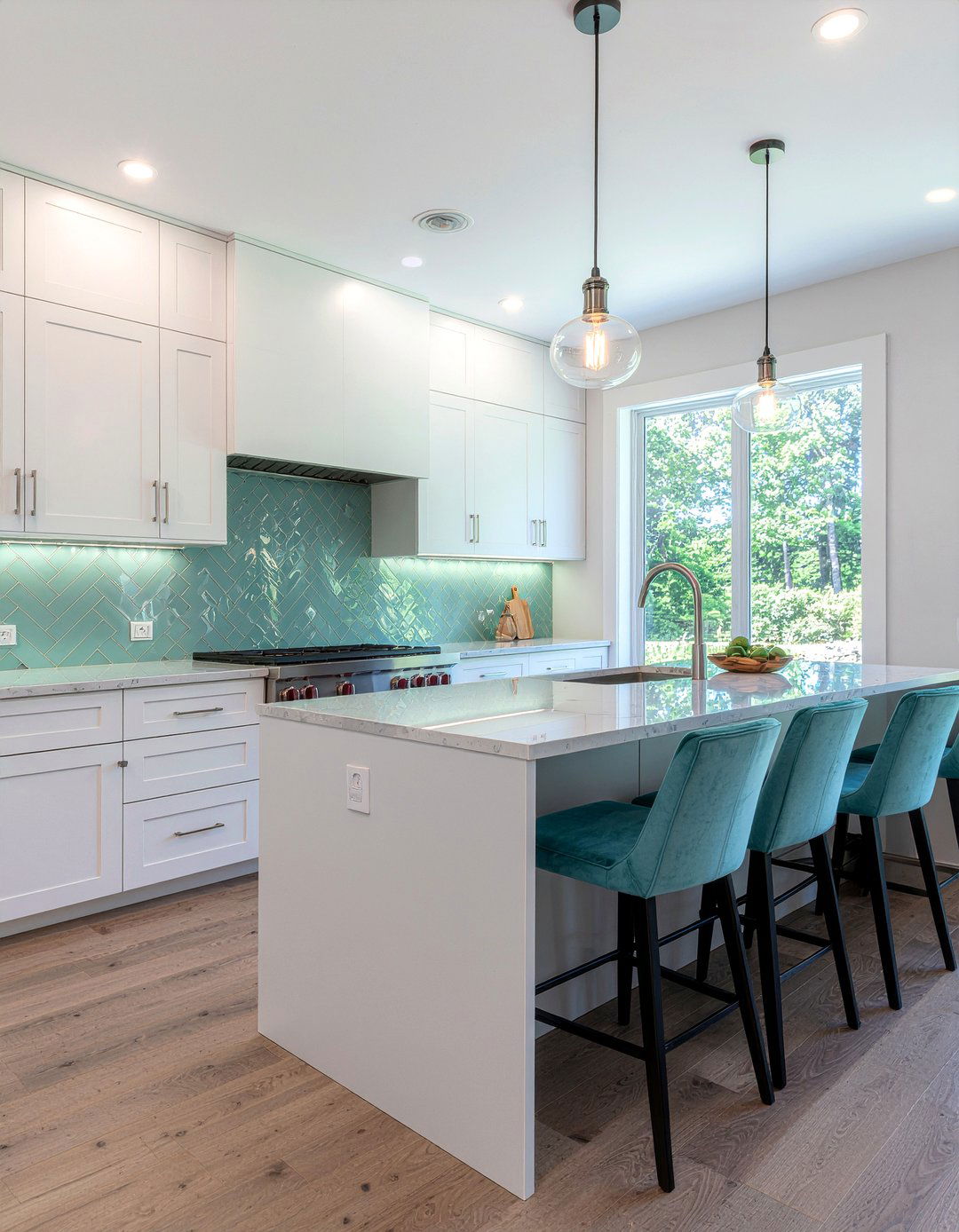 Glass Herringbone Backsplash - 30 herringbone backsplash kitchen ideas