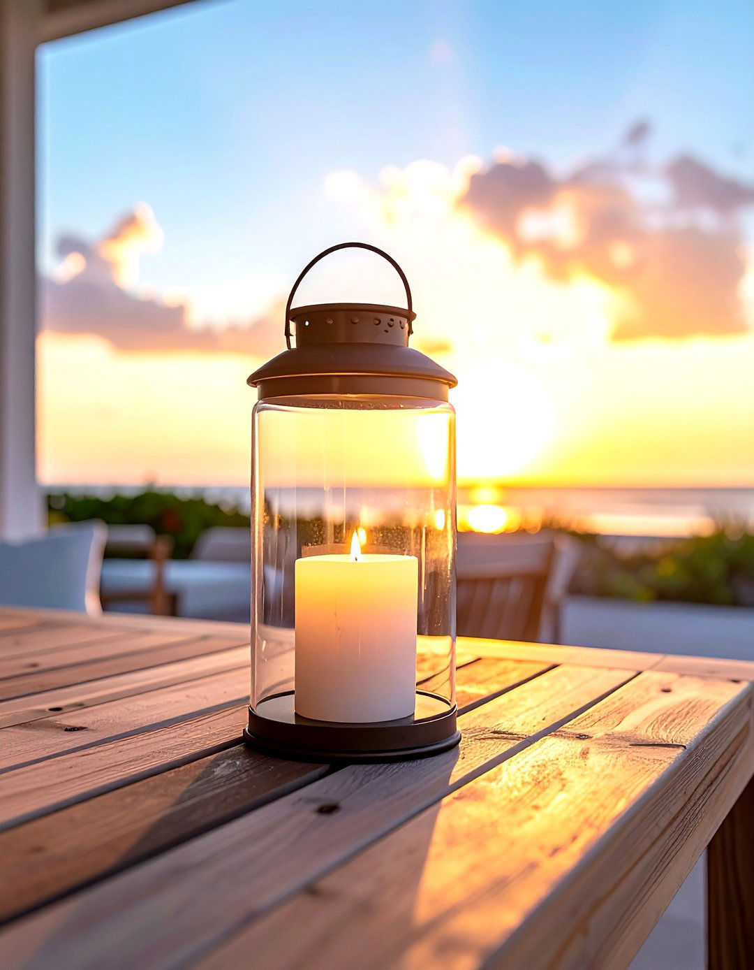 Glass Hurricane Lantern - 30 decor basics