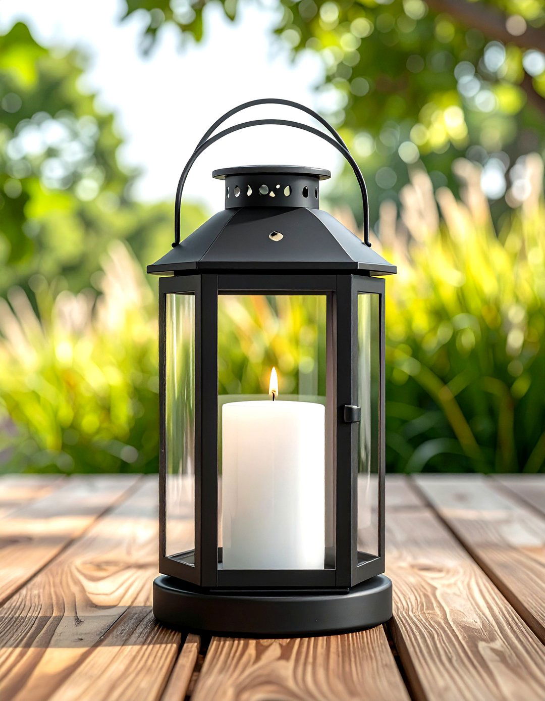 Glass Hurricane Lantern - 30 living room finishing touches ideas