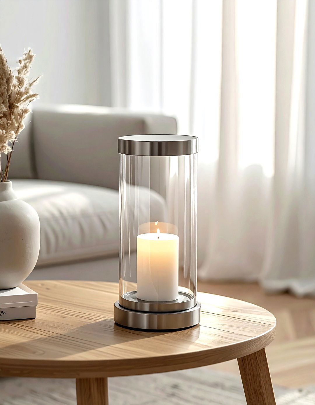 Glass Hurricane Pillar Lantern - 30 living room candle lanterns