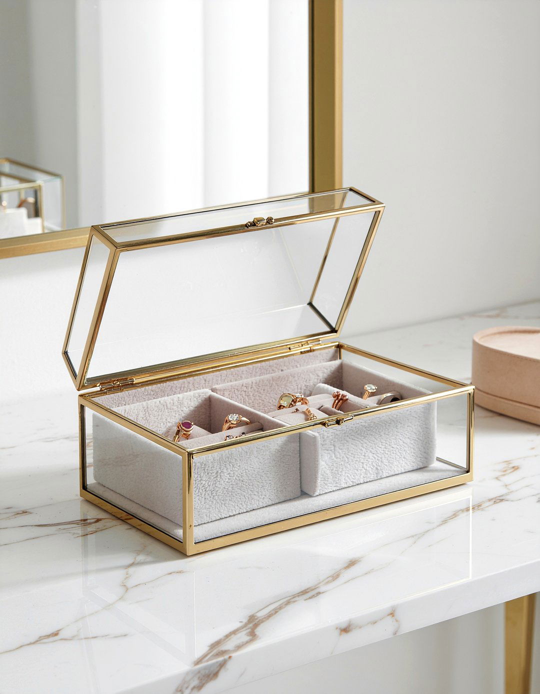 Glass Jewelry Box - 30 bedroom decorative boxes