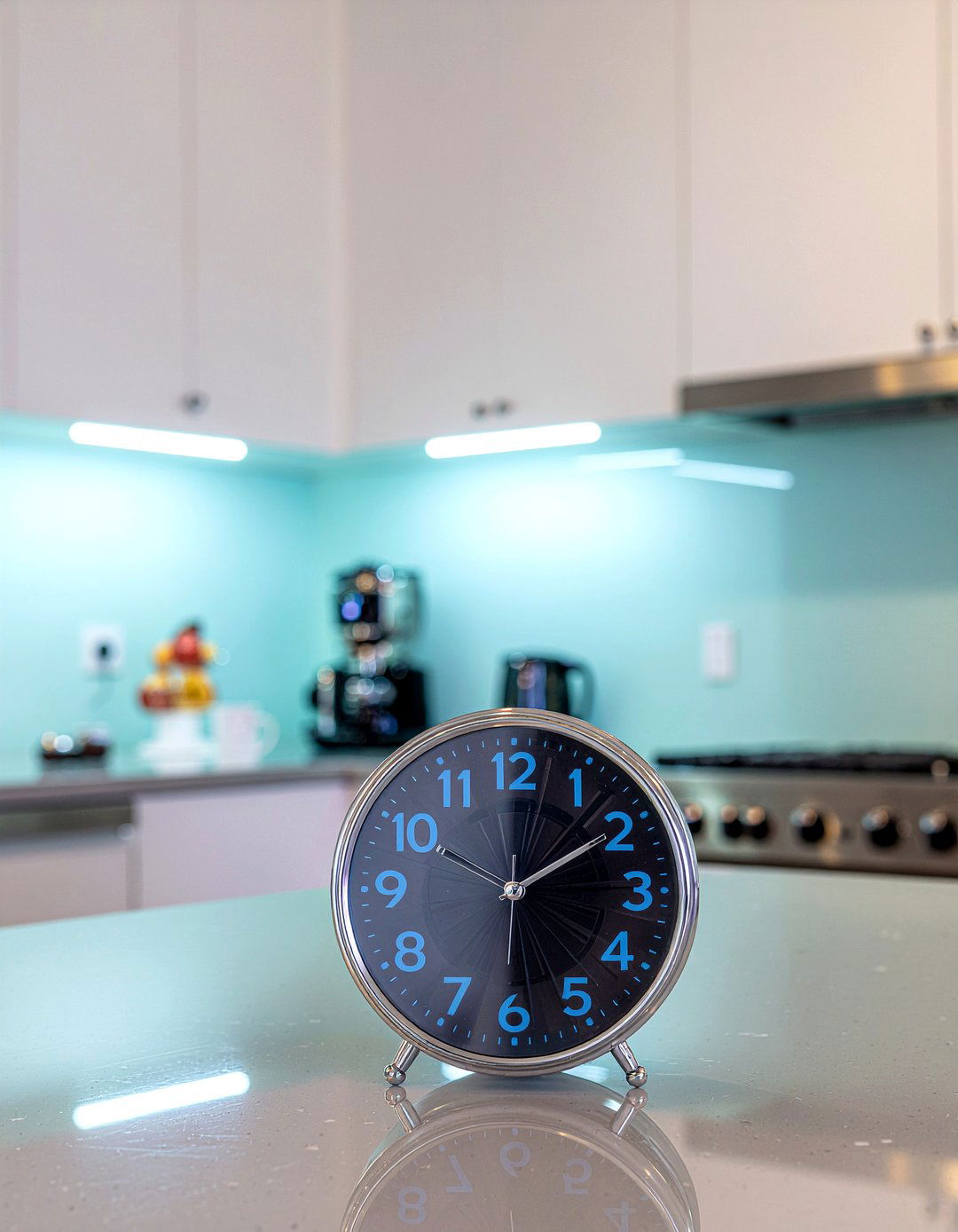 Glass Kitchen Clock - 30 kitchen clock ideas