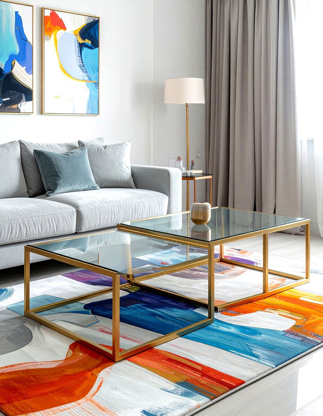 Glass Nesting Tables - 30 living room luxury furniture ideas