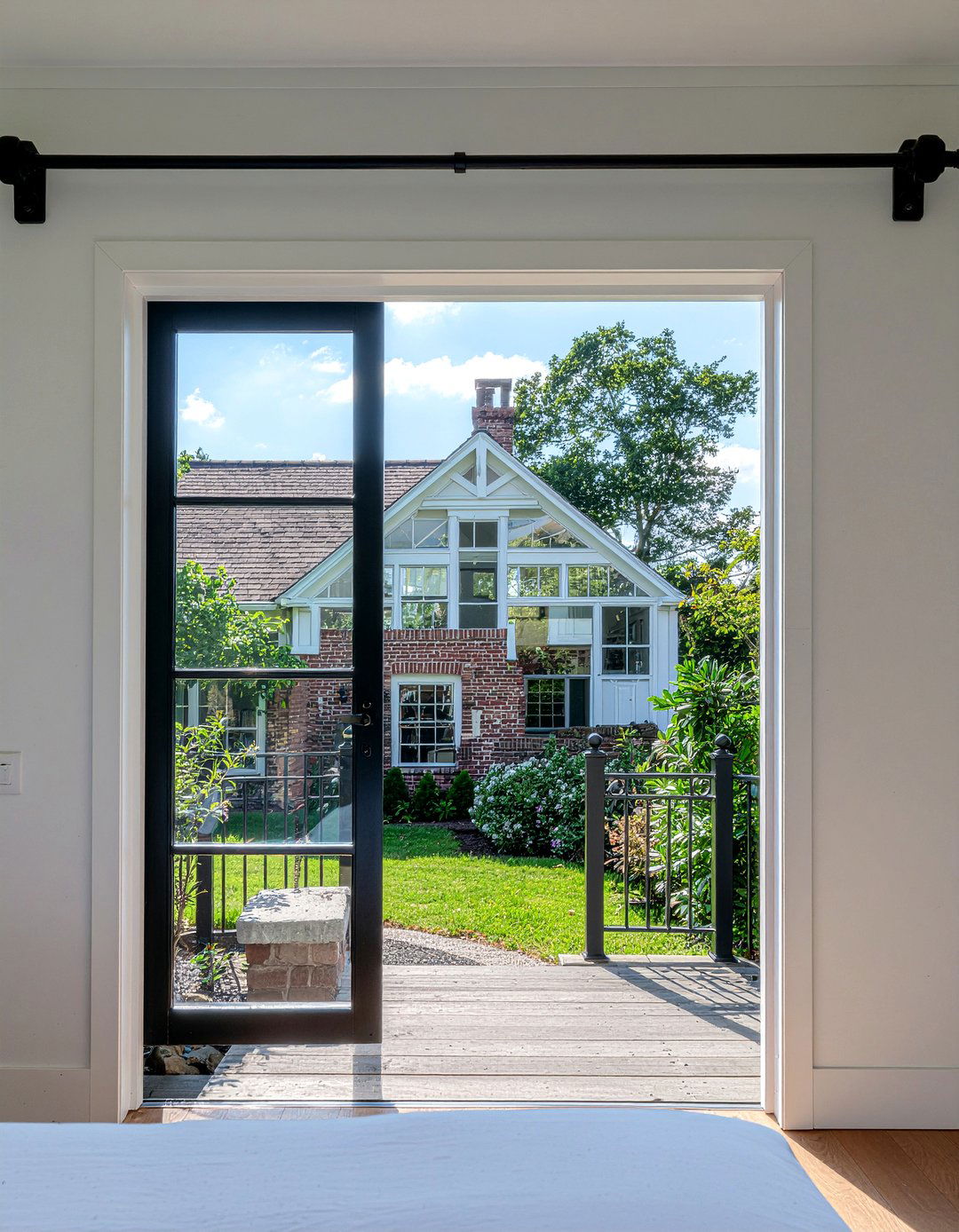 Glass Paned Barn Door - 30 bedroom barn doors