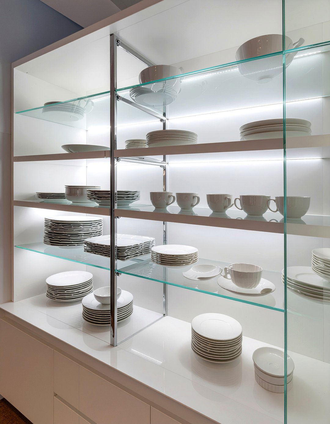 Glass Pantry Shelving - 30 pantry shelving kitchen ideas