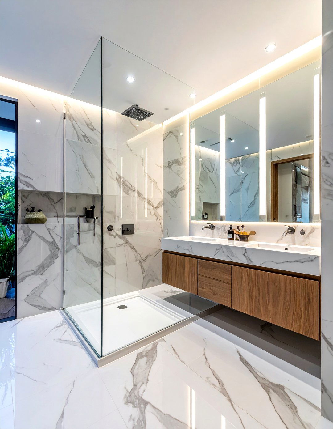 Glass Partition Bathroom - 30 chic bathroom ideas