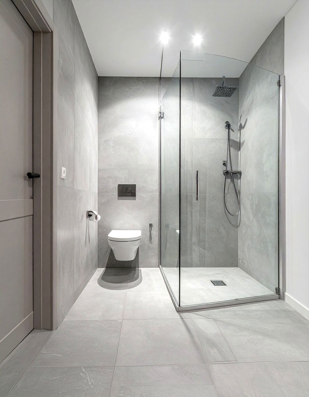 Glass Partition Bathroom - 30 wall-hung toilet ideas