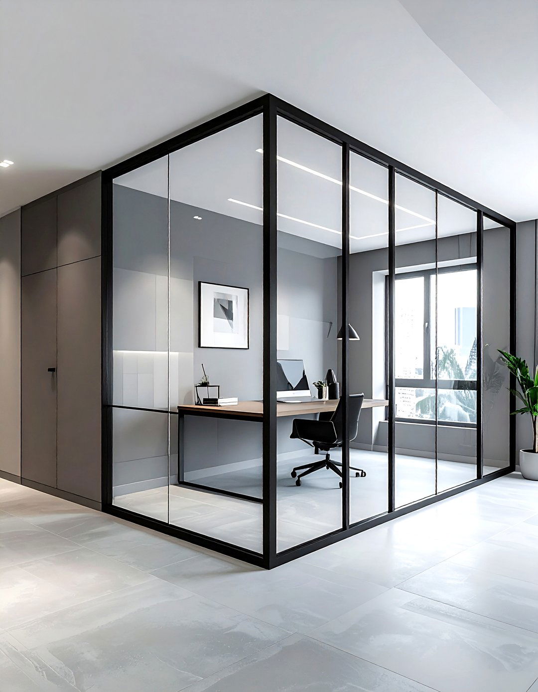 Glass Partition Half Wall - 30 living room half wall ideas