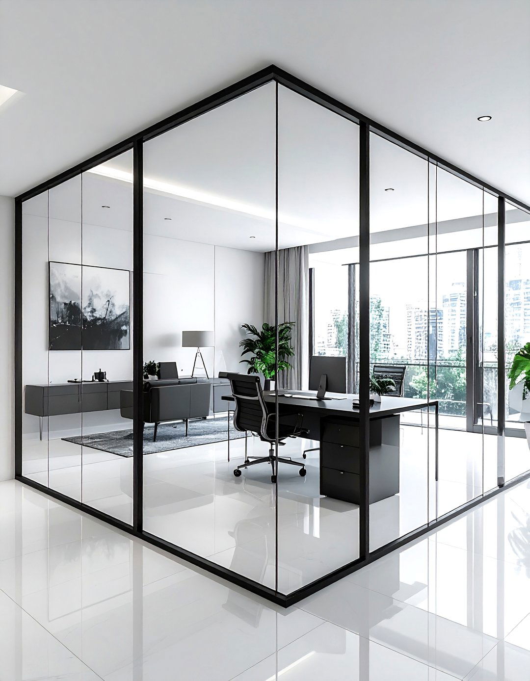 Glass Partition Office - 30 productive office ideas