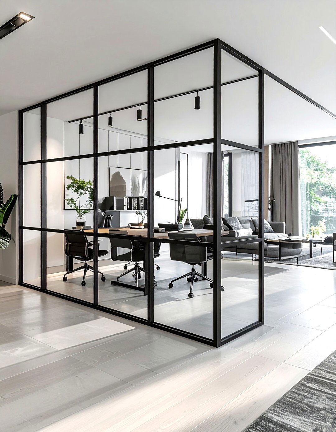 Glass Partition Wall - 30 new home decor ideas