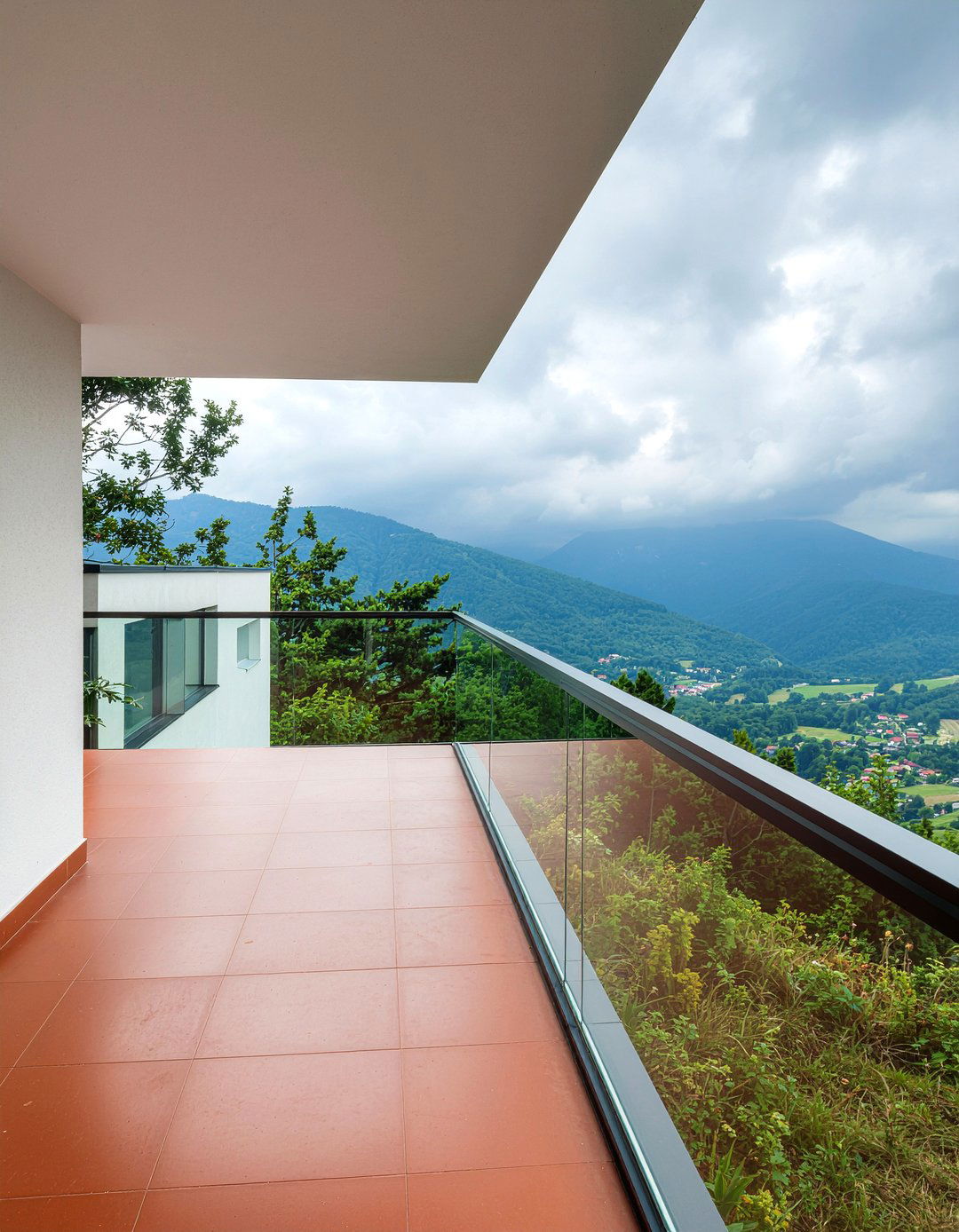 Glass Railing Balcony - 30 bedroom with balcony ideas