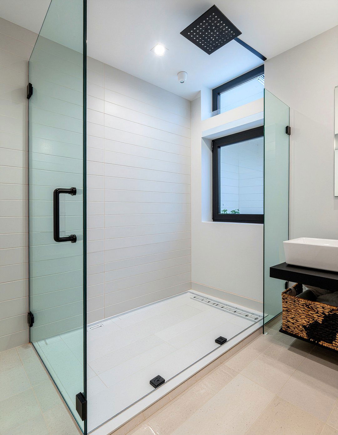 Glass Shower Door - 30 small bathroom maximization ideas