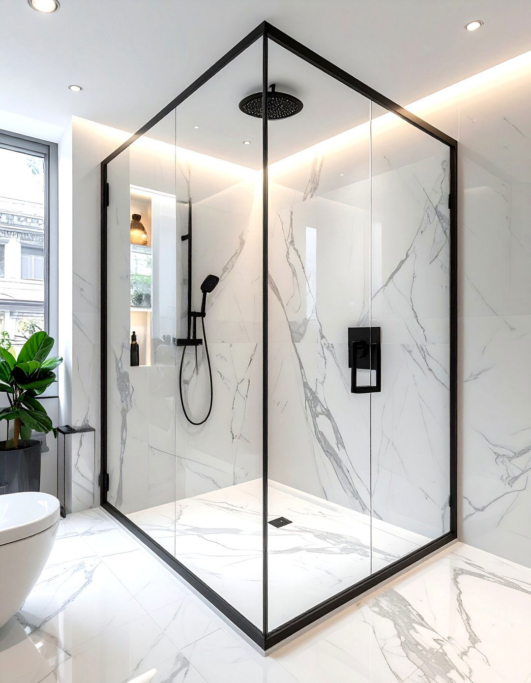 Glass Shower Enclosure - 30 Property Brothers bathroom ideas