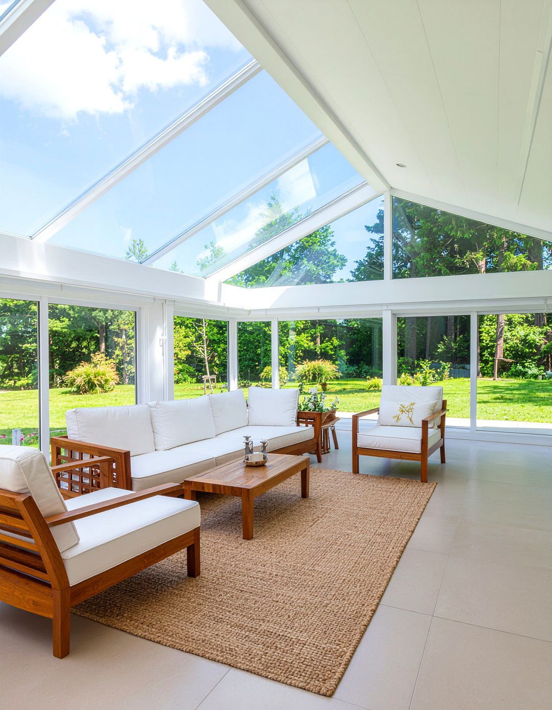 Glass Sunroom - 30 sunroom living room ideas