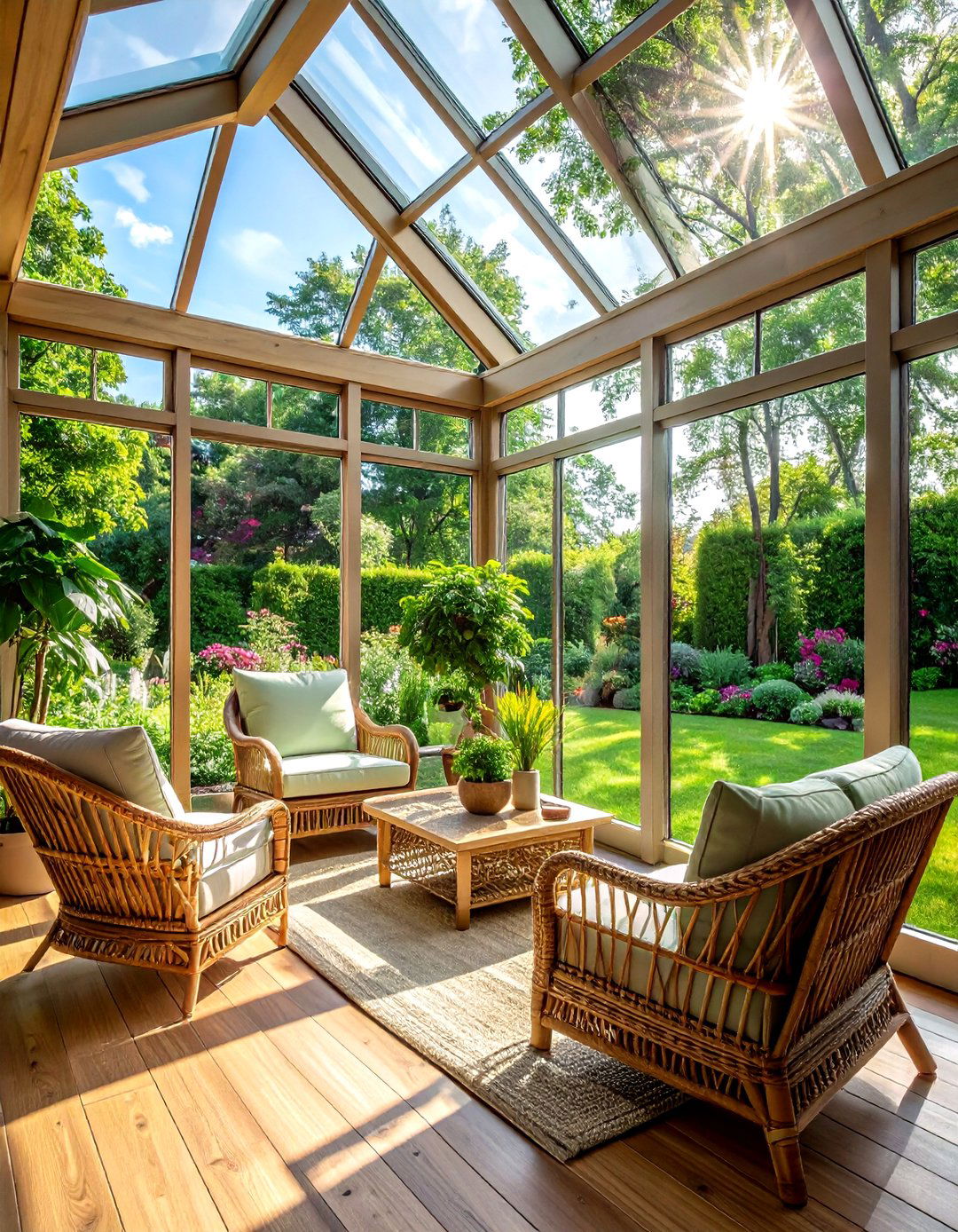 Glass Sunroom - 30 relaxing decor ideas