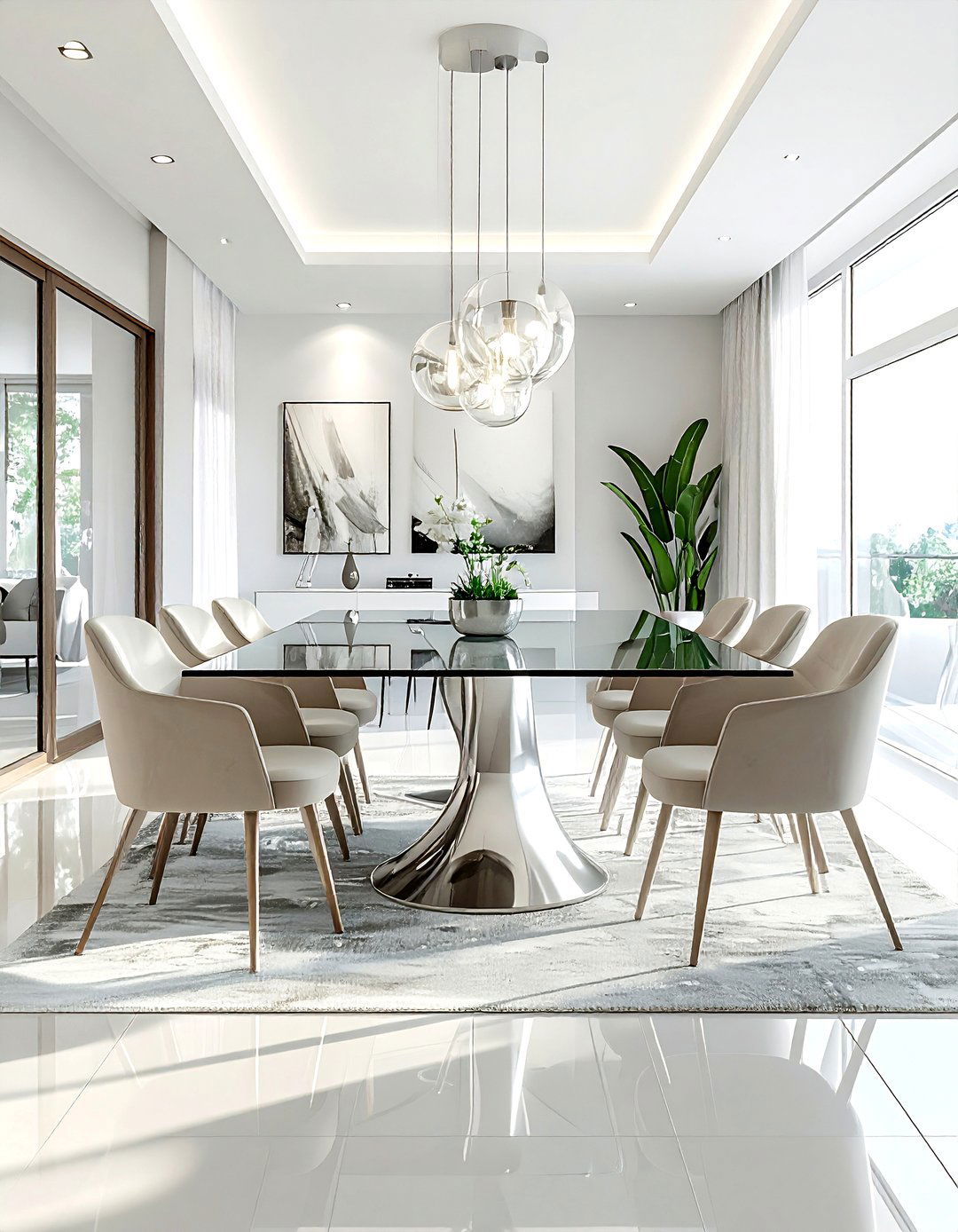 Glass Table Dining Room - 30 popular dining room ideas