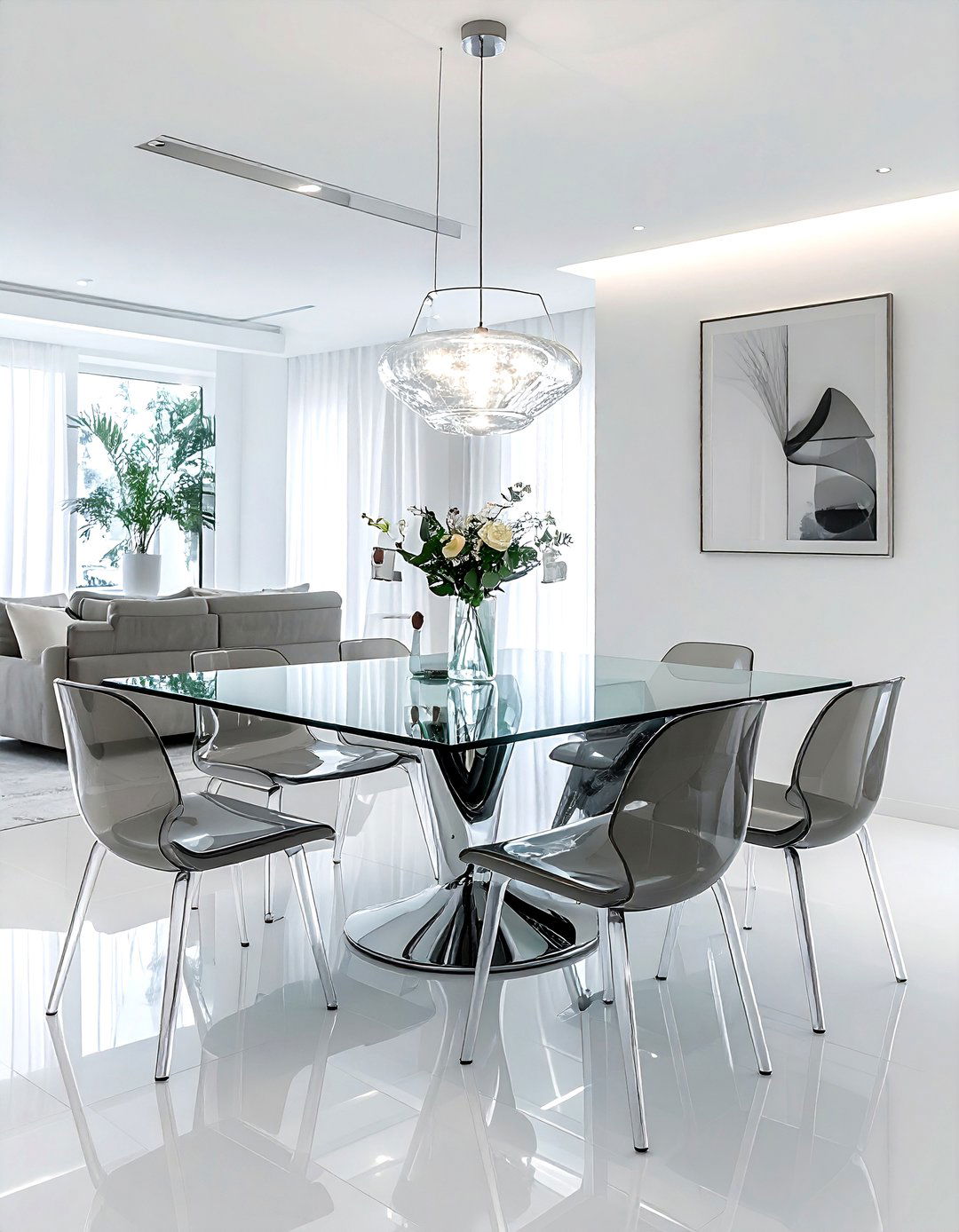 Glass Table Dining Room - 30 striking dining room ideas