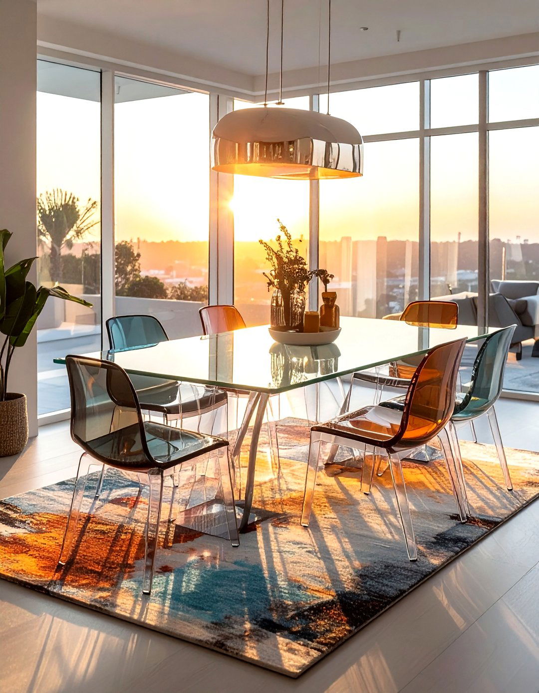 Glass Table Dining Room Sunset - 30 sunset dining room ideas