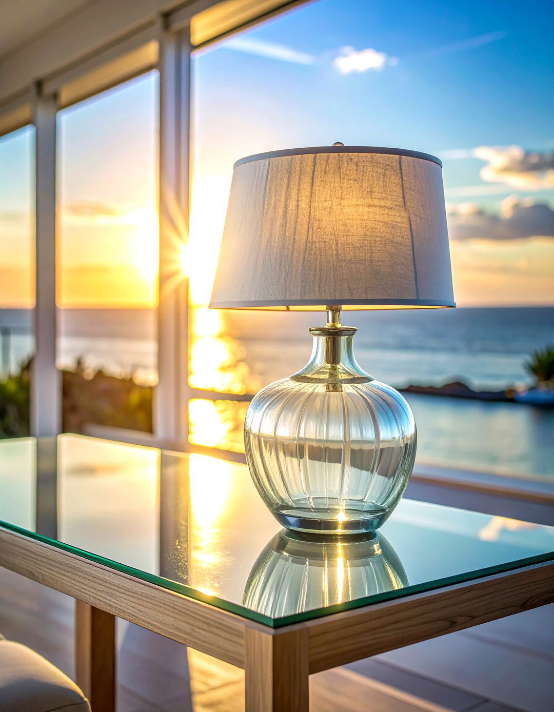 Glass Table Lamp - 30 table lamp ideas