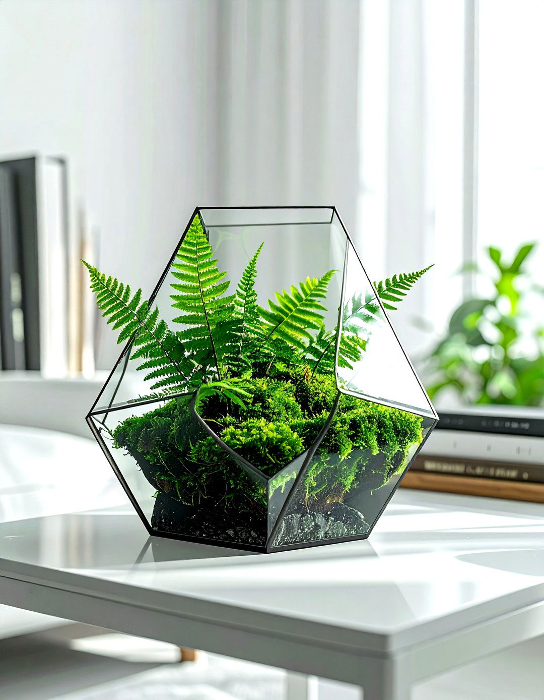 Glass Terrarium - 30 living room tablescape ideas