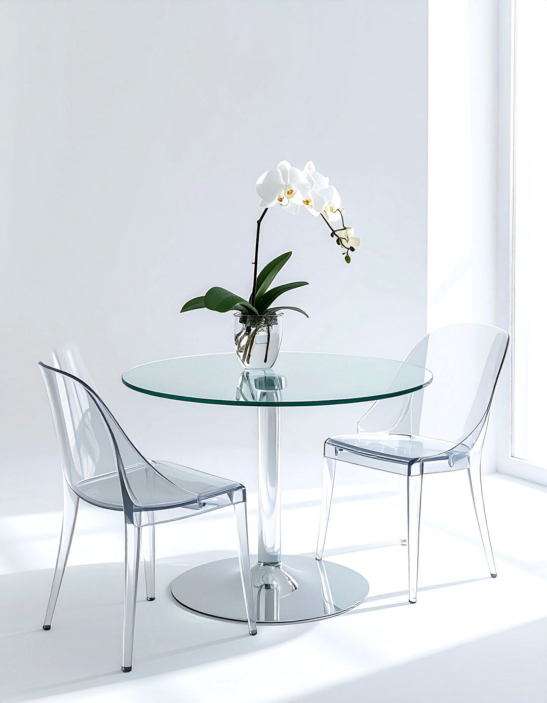 Glass Top Bistro Table - 30 corner dining area ideas