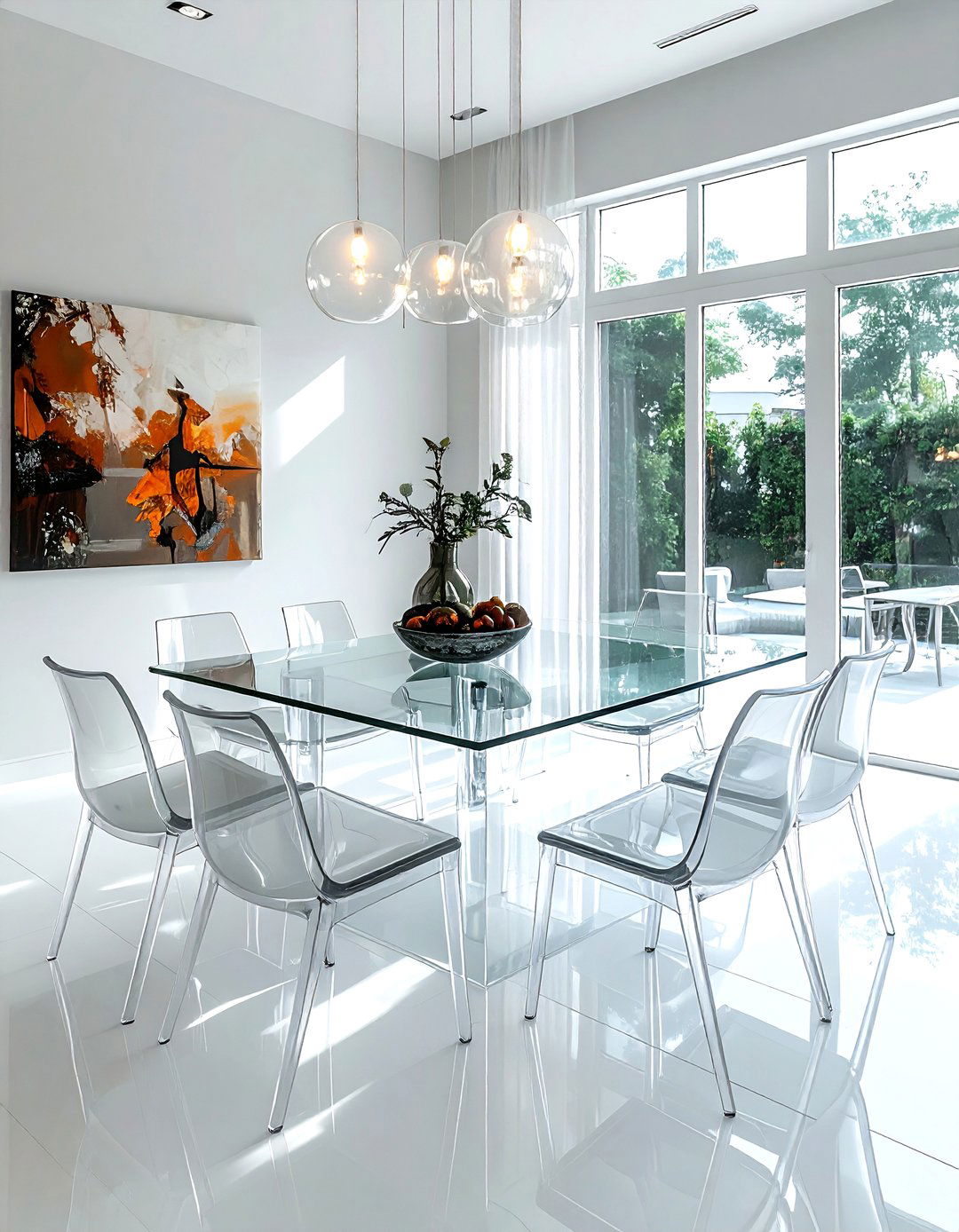 Glass Top Dining Room - 30 peaceful dining room ideas