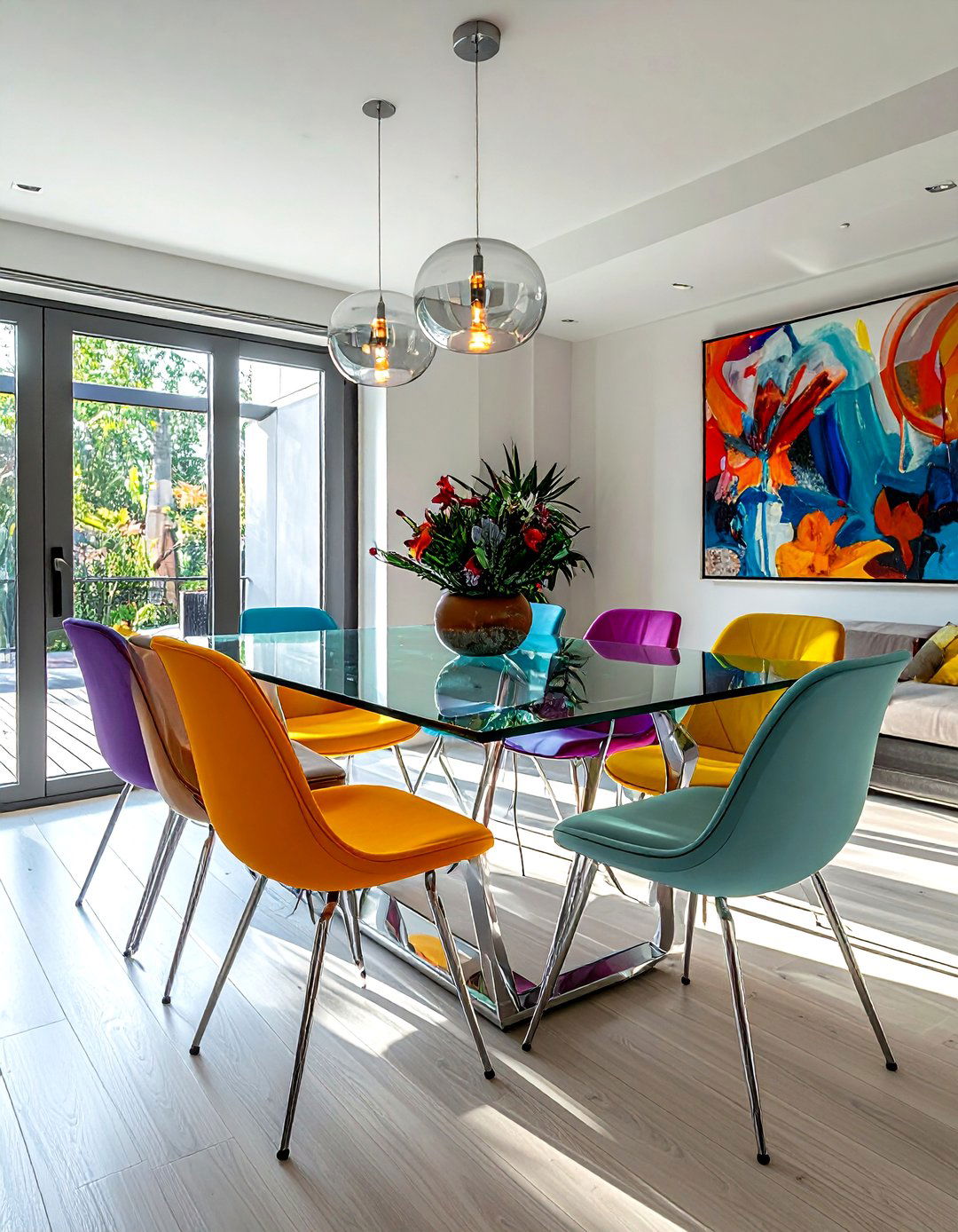 Glass Top Dining Table - 30 dining room furniture ideas