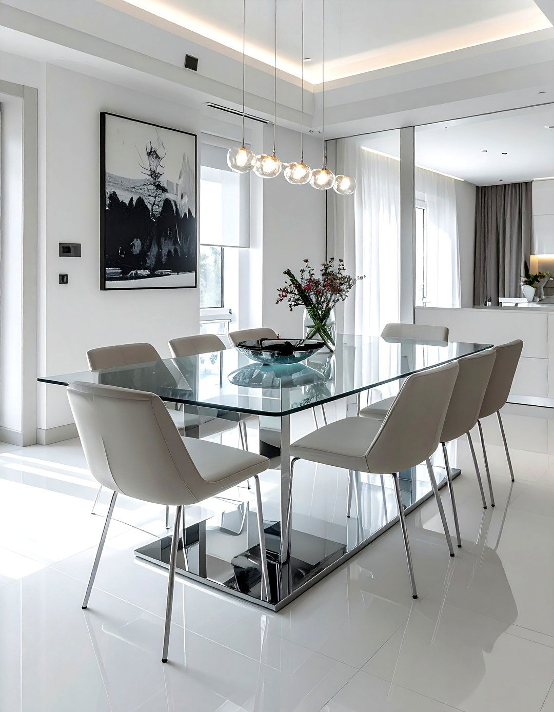 Glass Top Dining Table - 30 rectangular dining table ideas