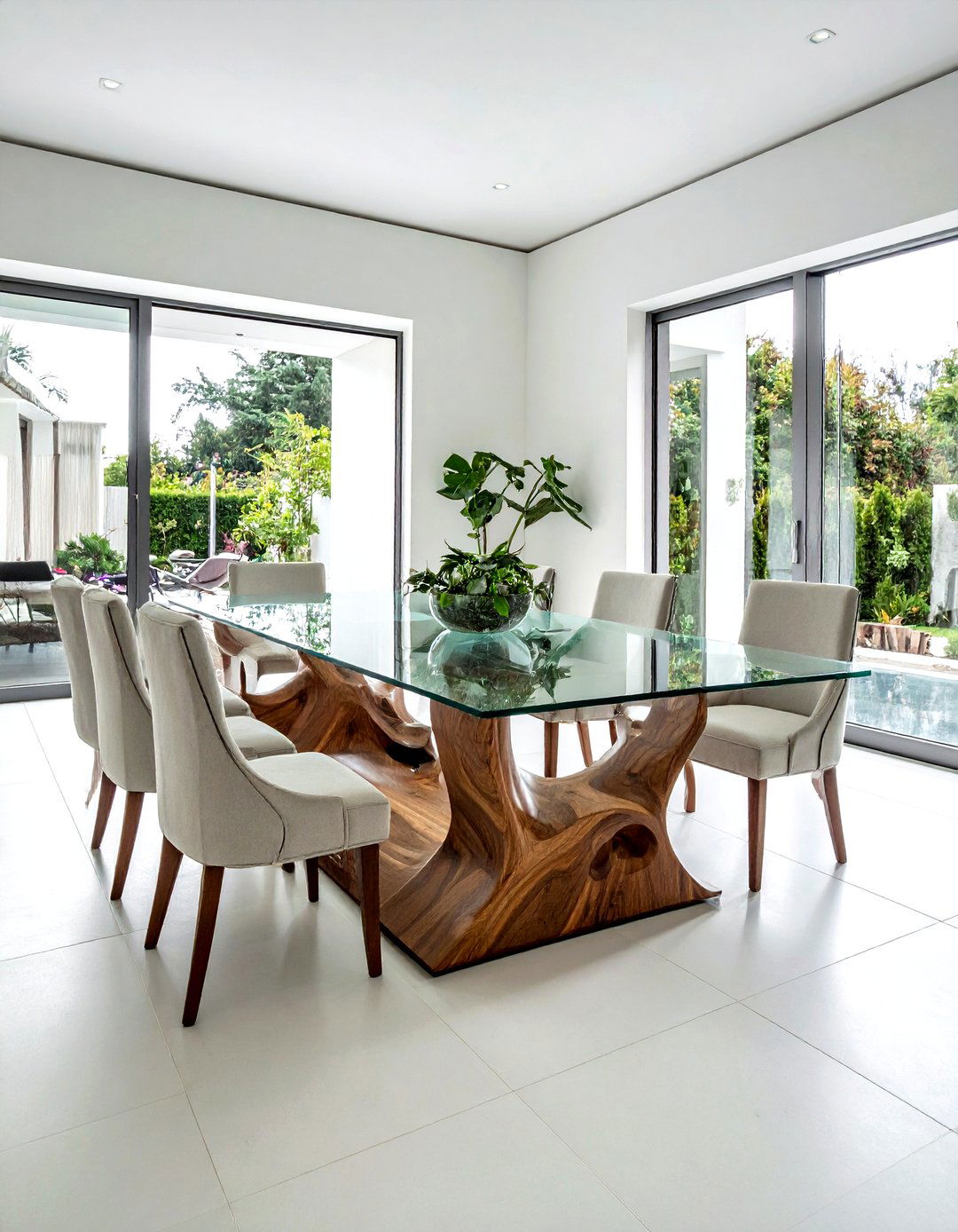 Glass Top Table - 30 easy-clean decor ideas