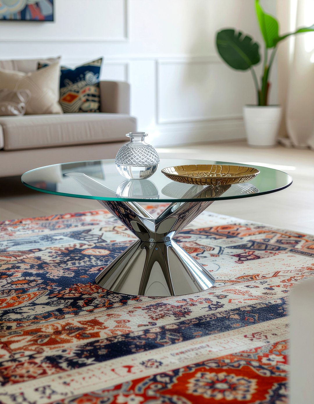 Glass Top Table - 30 living room elegant furniture ideas