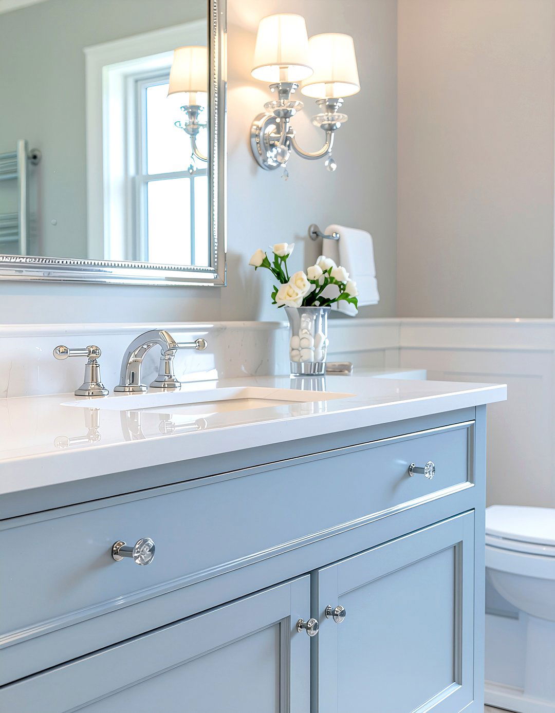 Glass Vanity Knobs - 30 bathroom hardware ideas