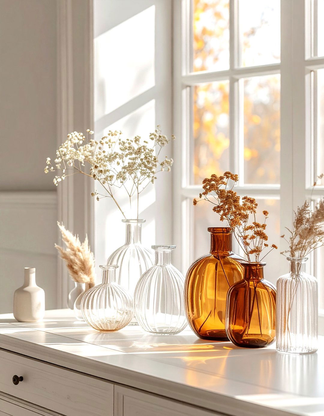 Glass Vase Collection - 30 thrifted bedroom ideas