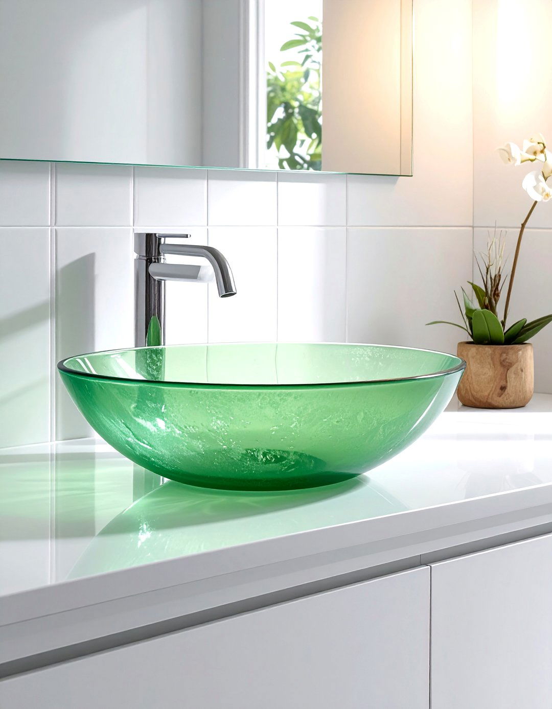 Glass Vessel Sink - 30 bathroom sink ideas