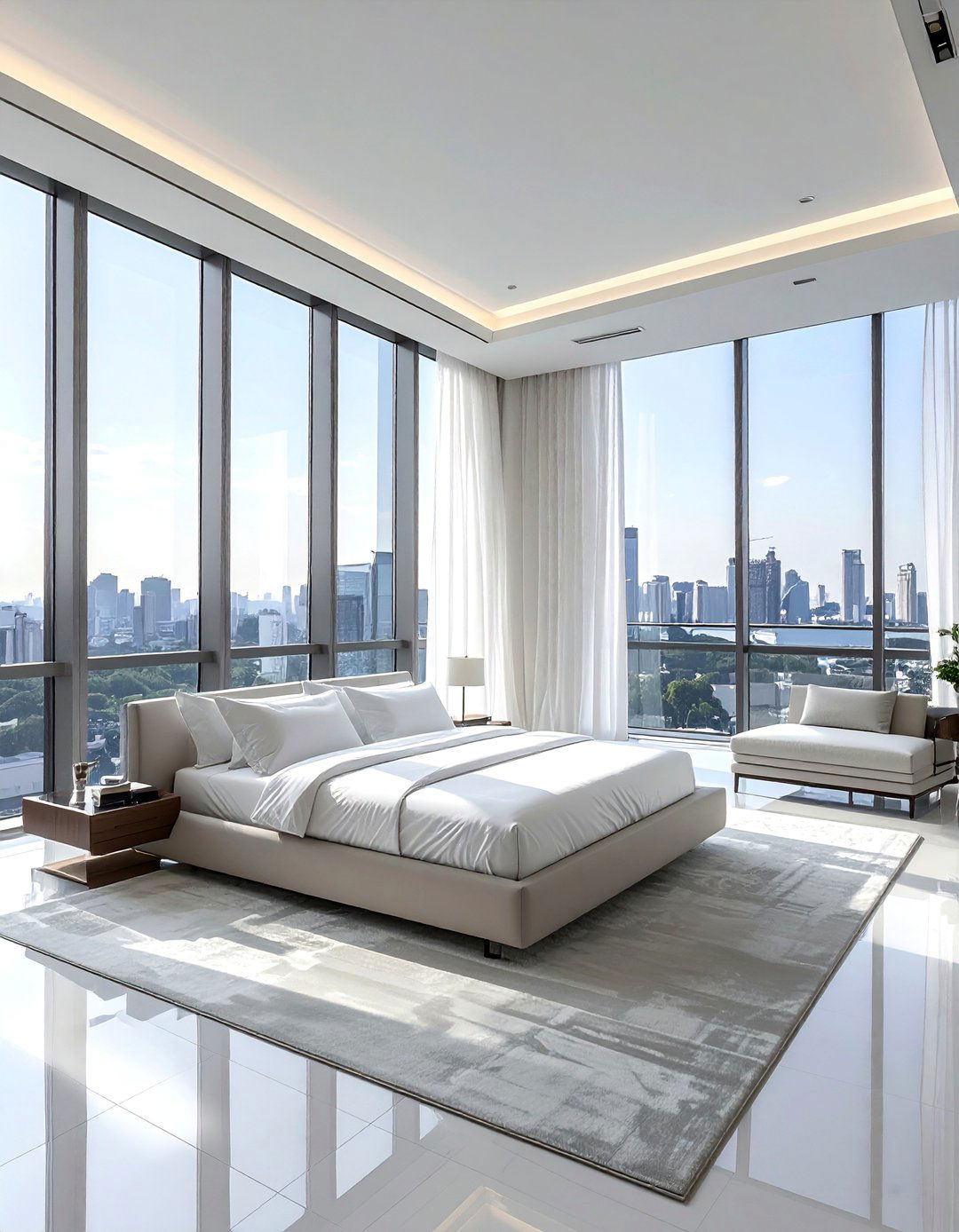 Glass Wall Bedroom - 30 modern bedroom ideas
