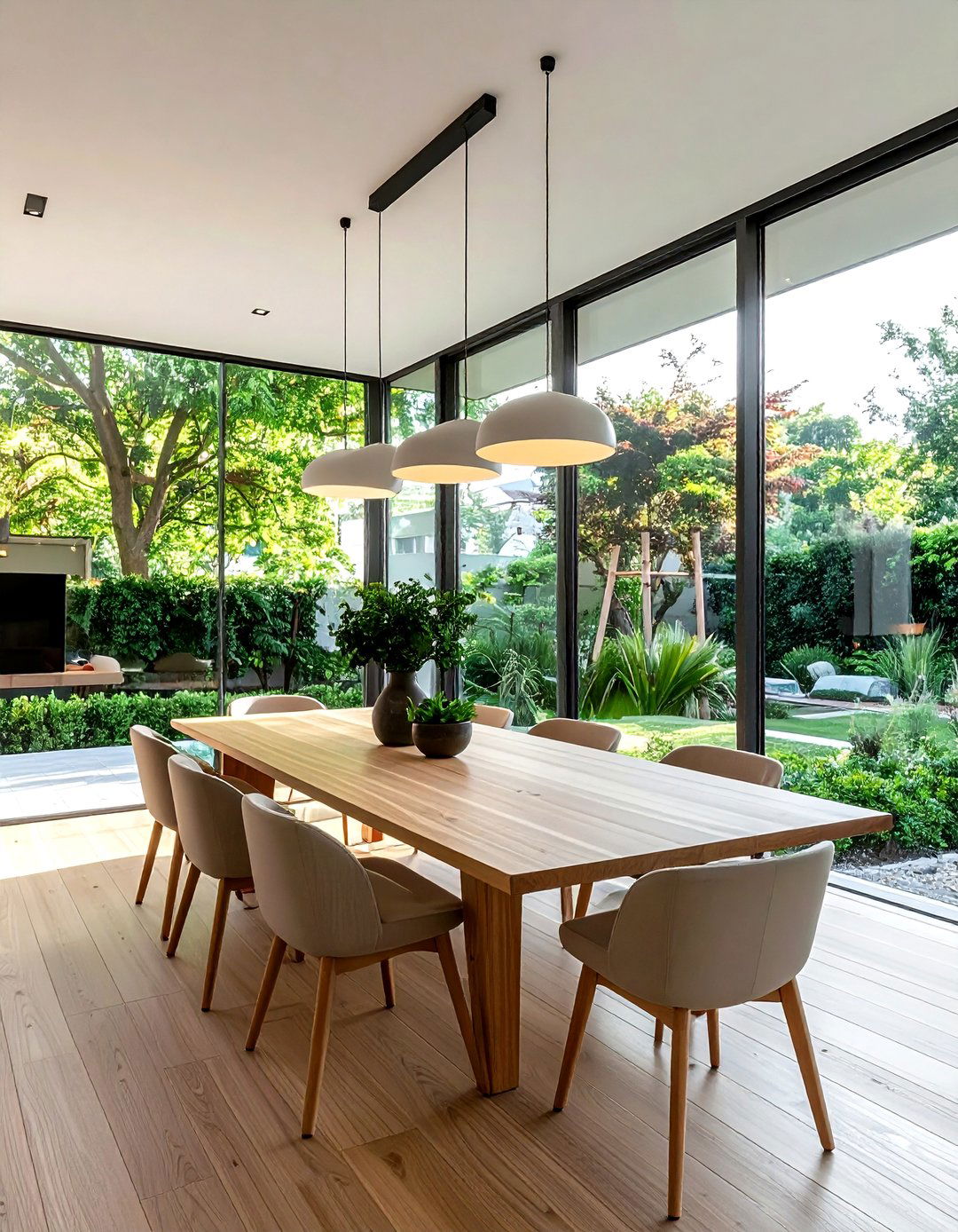 Glass Wall Dining Room - 30 airy dining room ideas