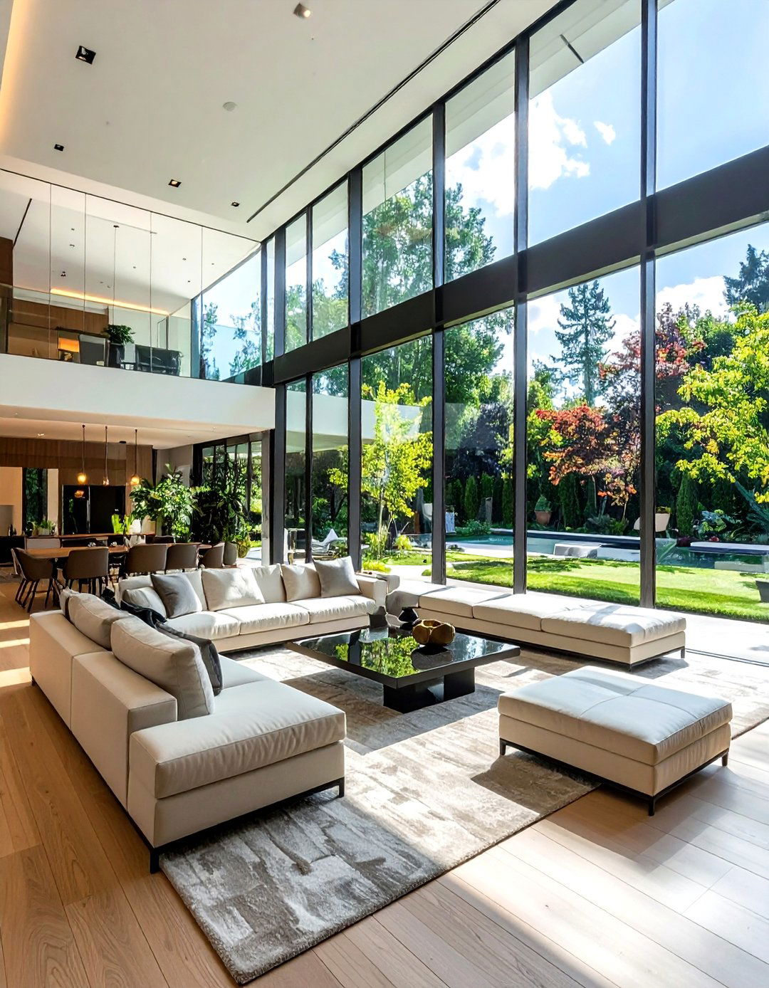 Glass Wall Living Room - 30 bright living room ideas