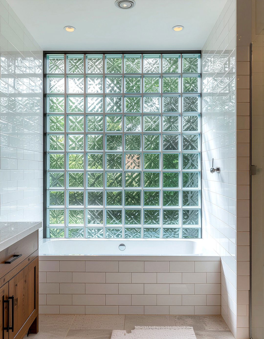 Glass block bathroom window - 30 bathroom privacy window ideas