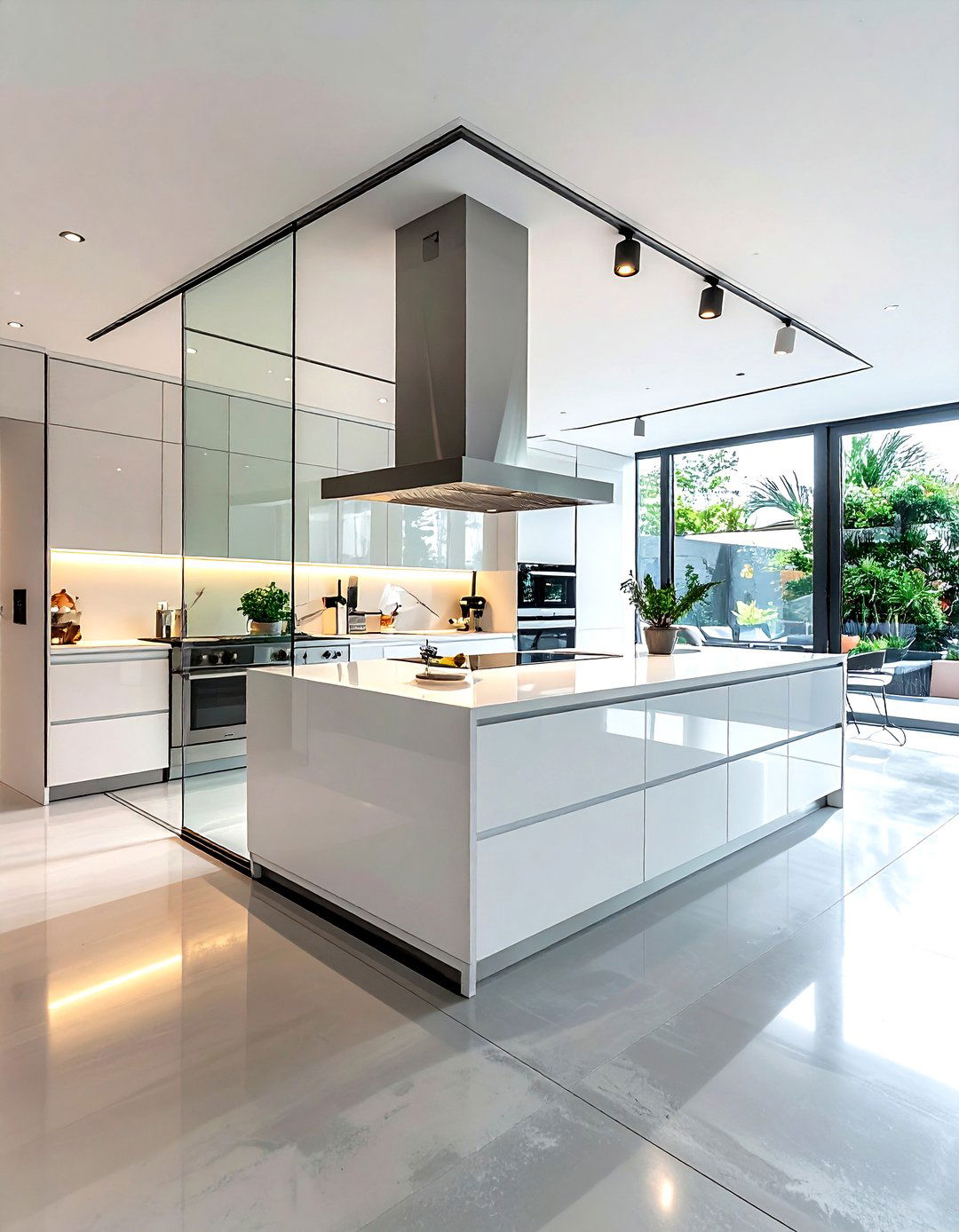 Glass box kitchen extension - 30 kitchen addition ideas